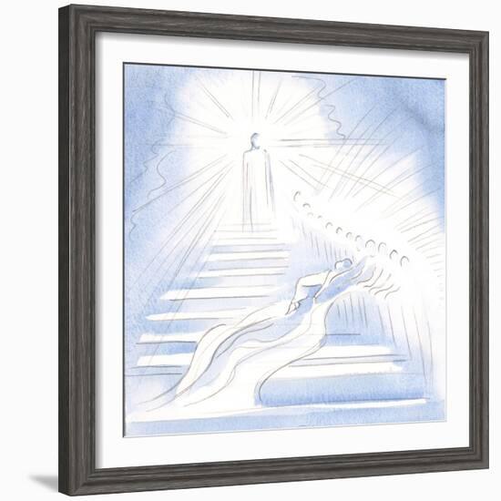 Jesus Came down a Straiway from Heaven to Greet Me in Communion and to Lead Me Home, 2000 (W/C on P-Elizabeth Wang-Framed Giclee Print