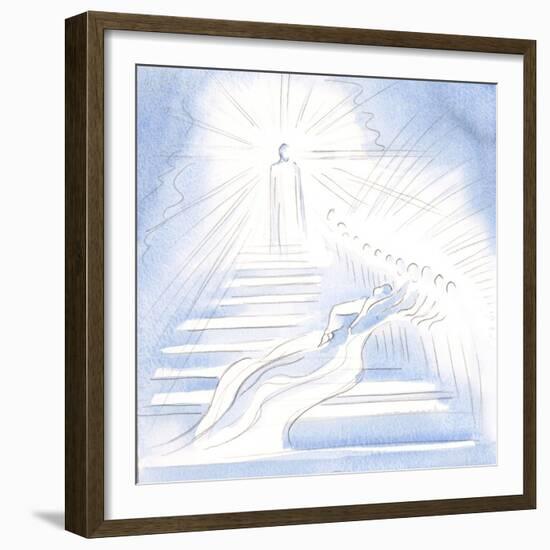 Jesus Came down a Straiway from Heaven to Greet Me in Communion and to Lead Me Home, 2000 (W/C on P-Elizabeth Wang-Framed Giclee Print