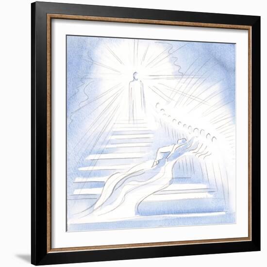 Jesus Came down a Straiway from Heaven to Greet Me in Communion and to Lead Me Home, 2000 (W/C on P-Elizabeth Wang-Framed Giclee Print