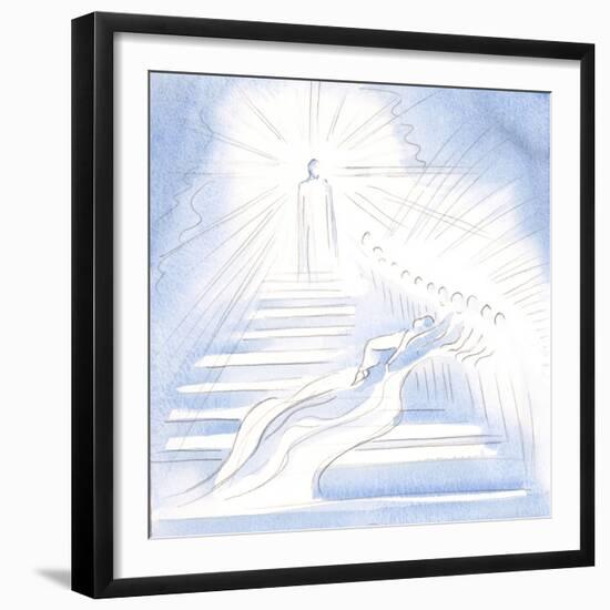 Jesus Came down a Straiway from Heaven to Greet Me in Communion and to Lead Me Home, 2000 (W/C on P-Elizabeth Wang-Framed Giclee Print
