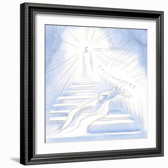 Jesus Came down a Straiway from Heaven to Greet Me in Communion and to Lead Me Home, 2000 (W/C on P-Elizabeth Wang-Framed Giclee Print