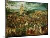 Jesus Carrying the Cross, or the Way to Calvary, 1564-Pieter Bruegel the Elder-Mounted Giclee Print