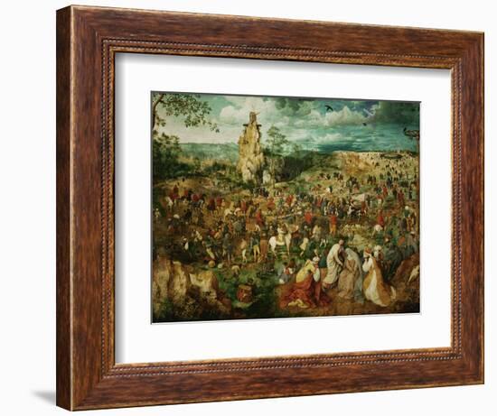 Jesus Carrying the Cross, or the Way to Calvary, 1564-Pieter Bruegel the Elder-Framed Giclee Print