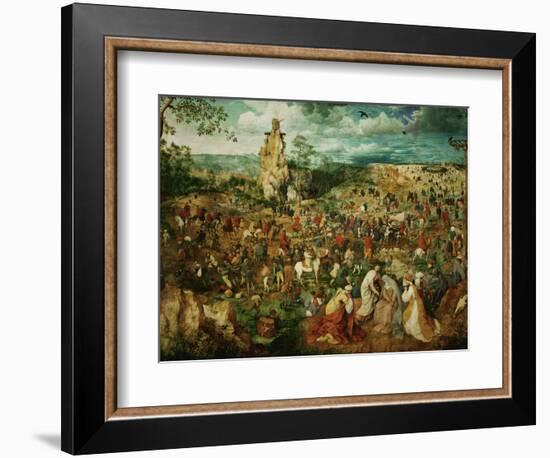 Jesus Carrying the Cross, or the Way to Calvary, 1564-Pieter Bruegel the Elder-Framed Giclee Print