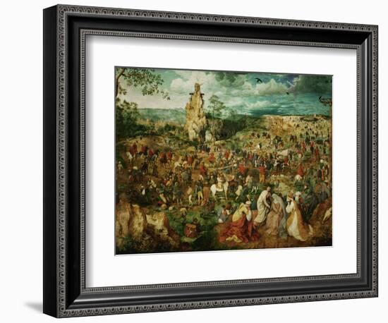 Jesus Carrying the Cross, or the Way to Calvary, 1564-Pieter Bruegel the Elder-Framed Giclee Print