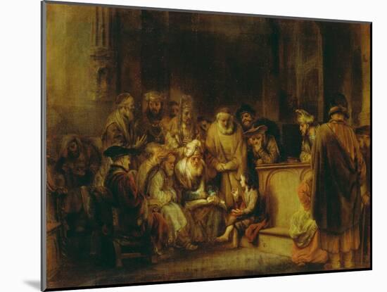 Jesus Christ, at Age Twelve, Among the Scribes in the Temple-Gerbrand Van Den Eeckhout-Mounted Giclee Print