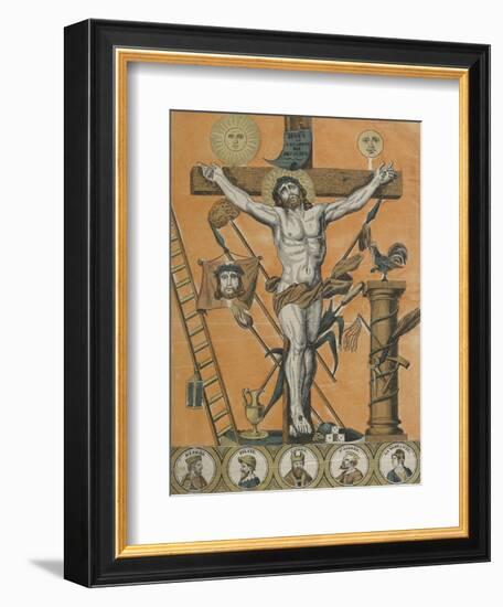 Jésus Christ en croix-null-Framed Giclee Print