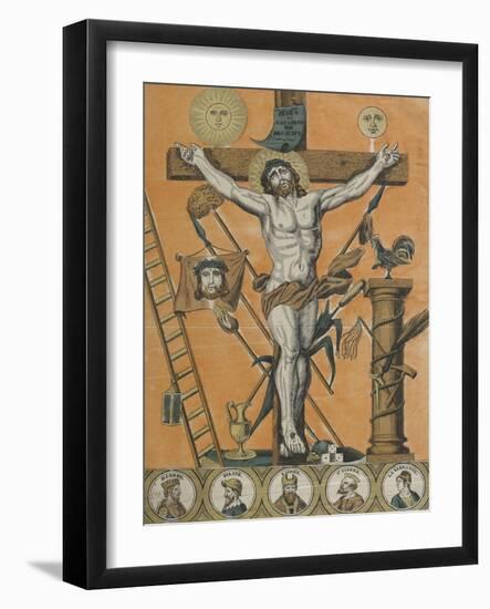 Jésus Christ en croix-null-Framed Giclee Print