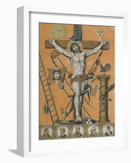 Jésus Christ en croix-null-Framed Giclee Print