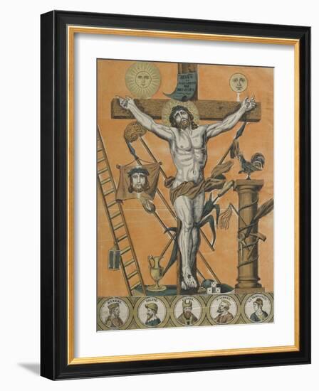 Jésus Christ en croix-null-Framed Giclee Print