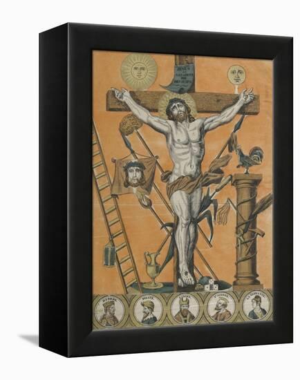 Jésus Christ en croix-null-Framed Premier Image Canvas