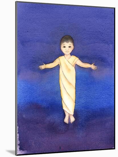 Jesus Christ is True God, Who Took on Our Human Nature, Having the Humility and Goodness to Come Am-Elizabeth Wang-Mounted Giclee Print