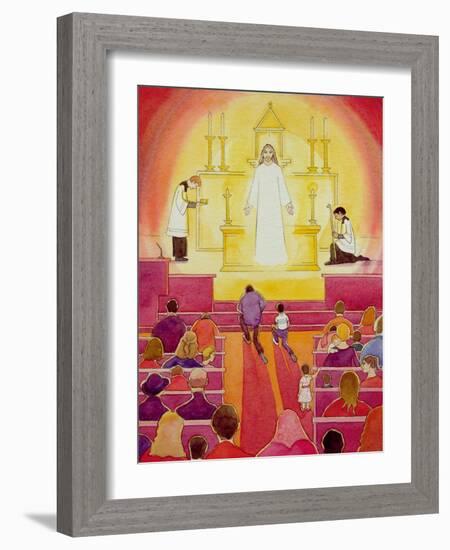 Jesus Christ Is Truly Present in the Blessed Sacrament, 2005-Elizabeth Wang-Framed Giclee Print