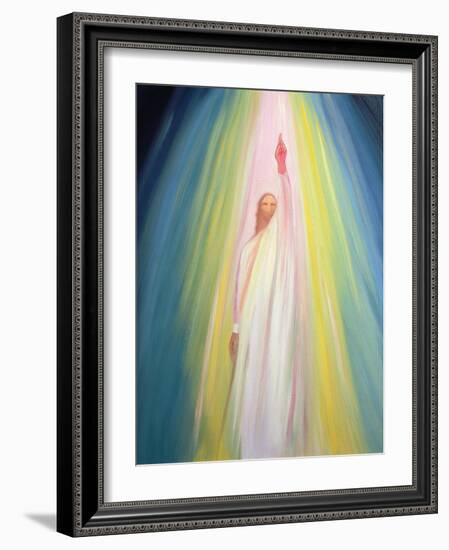 Jesus Christ Points Us to God the Father, 1995-Elizabeth Wang-Framed Premium Giclee Print