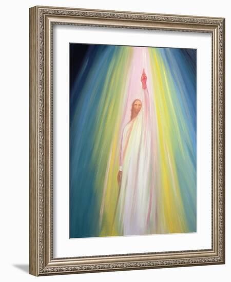 Jesus Christ Points Us to God the Father, 1995-Elizabeth Wang-Framed Giclee Print