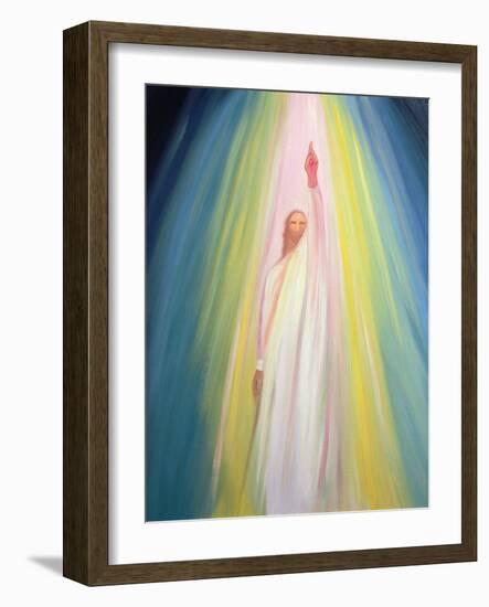 Jesus Christ Points Us to God the Father, 1995-Elizabeth Wang-Framed Giclee Print