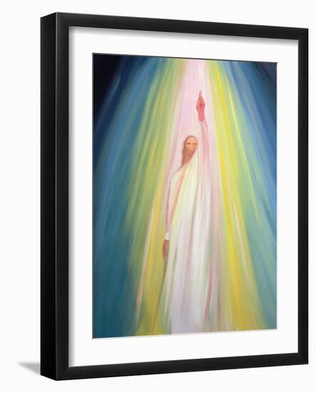 Jesus Christ Points Us to God the Father, 1995-Elizabeth Wang-Framed Giclee Print