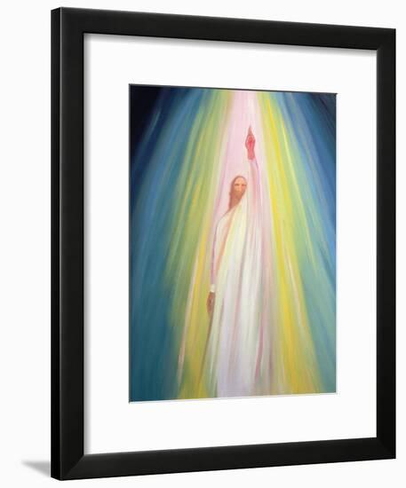 Jesus Christ Points Us to God the Father, 1995-Elizabeth Wang-Framed Giclee Print