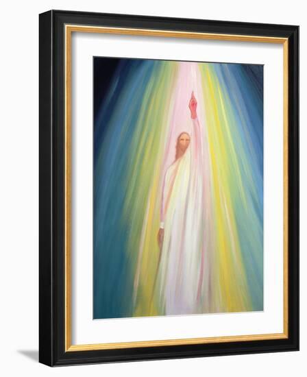 Jesus Christ Points Us to God the Father, 1995-Elizabeth Wang-Framed Giclee Print