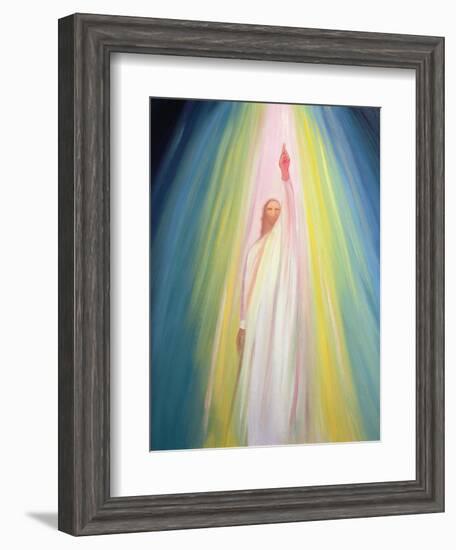 Jesus Christ Points Us to God the Father, 1995-Elizabeth Wang-Framed Giclee Print