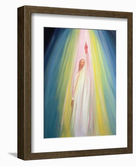 Jesus Christ Points Us to God the Father, 1995-Elizabeth Wang-Framed Giclee Print