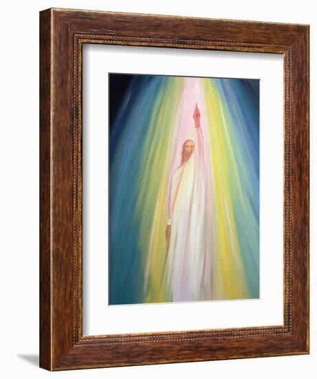 Jesus Christ Points Us to God the Father, 1995-Elizabeth Wang-Framed Giclee Print