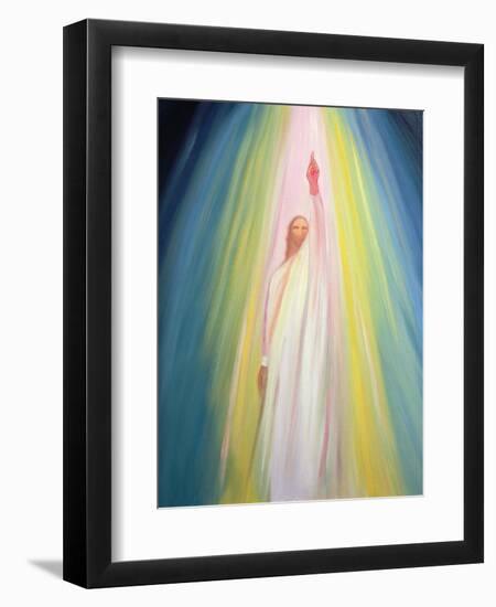 Jesus Christ Points Us to God the Father, 1995-Elizabeth Wang-Framed Giclee Print