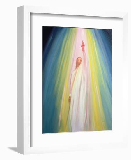 Jesus Christ Points Us to God the Father, 1995-Elizabeth Wang-Framed Giclee Print