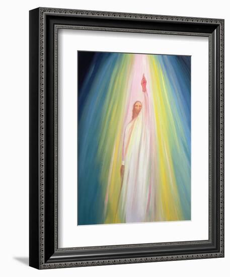 Jesus Christ Points Us to God the Father, 1995-Elizabeth Wang-Framed Giclee Print