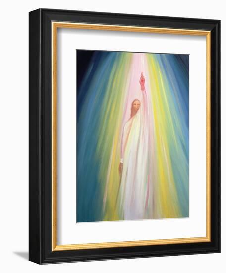 Jesus Christ Points Us to God the Father, 1995-Elizabeth Wang-Framed Giclee Print