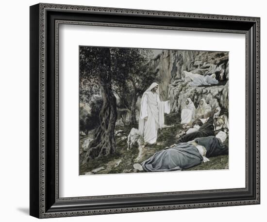 Jesus Commands His Disciples to Rest-James Tissot-Framed Giclee Print