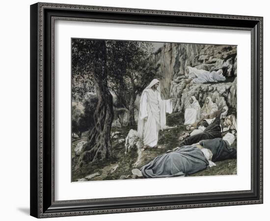 Jesus Commands His Disciples to Rest-James Tissot-Framed Giclee Print