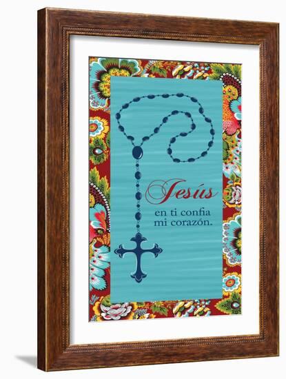 Jesus En Ti Confia Mi Corazon-Piper Ballantyne-Framed Art Print