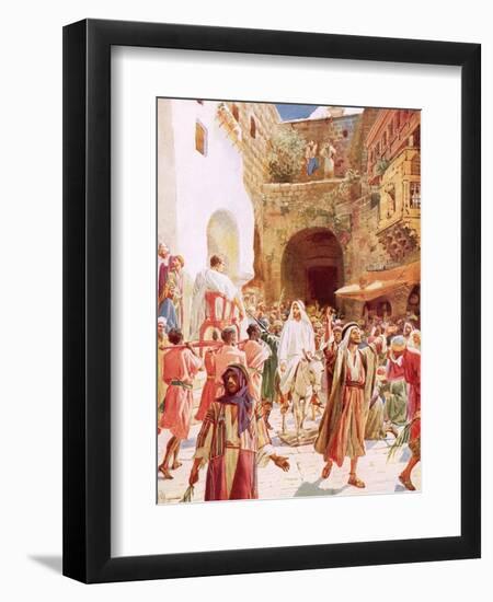 Jesus Entering Jesusalem-William Brassey Hole-Framed Giclee Print