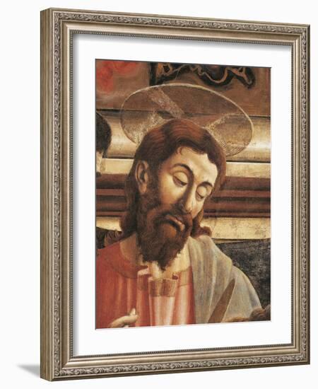 Jesus' Face, Detail from the Last Supper, 1450-Andrea Del Castagno-Framed Giclee Print
