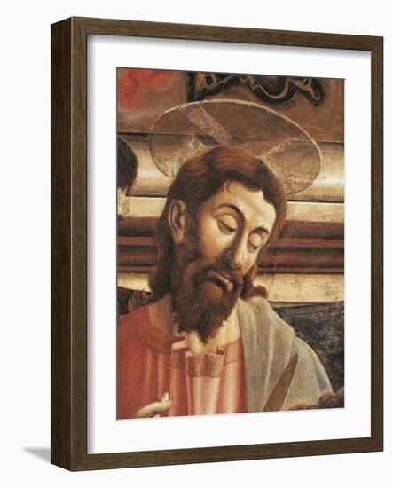 Jesus' Face, Detail from the Last Supper, 1450-Andrea Del Castagno-Framed Giclee Print