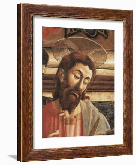 Jesus' Face, Detail from the Last Supper, 1450-Andrea Del Castagno-Framed Giclee Print