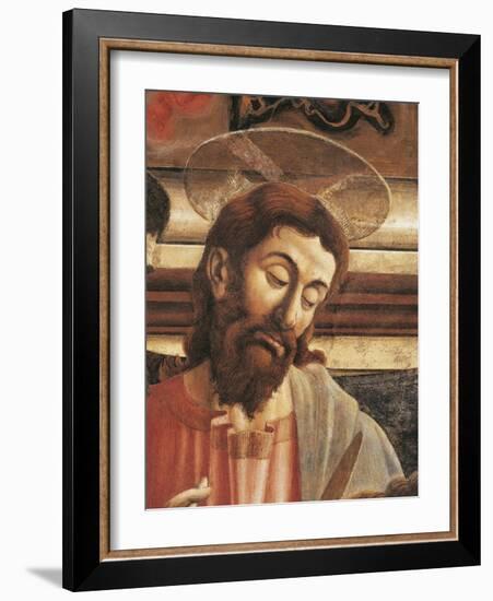 Jesus' Face, Detail from the Last Supper, 1450-Andrea Del Castagno-Framed Giclee Print