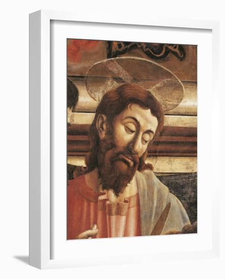 Jesus' Face, Detail from the Last Supper, 1450-Andrea Del Castagno-Framed Giclee Print