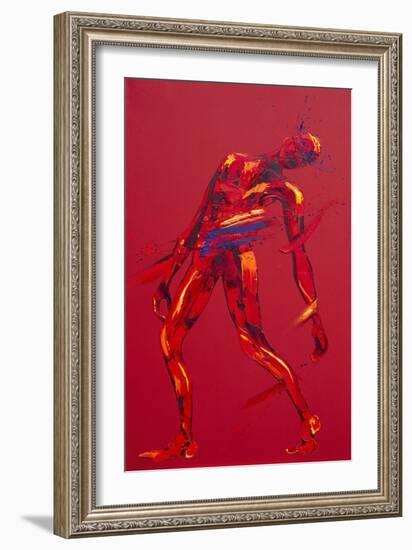 Jesus Falls for the First Time - Station 3-Penny Warden-Framed Giclee Print