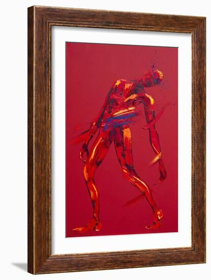 Jesus Falls for the First Time - Station 3-Penny Warden-Framed Giclee Print