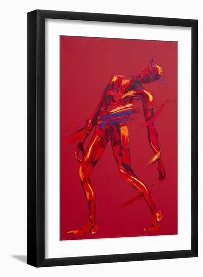 Jesus Falls for the First Time - Station 3-Penny Warden-Framed Giclee Print