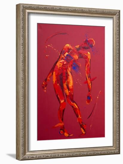 Jesus Falls for the Third Time - Station 3-Penny Warden-Framed Giclee Print