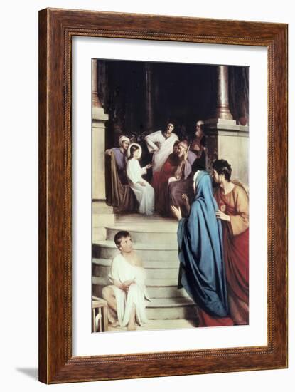 Jesus Found in the Temple-Carl Bloch-Framed Giclee Print