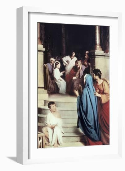 Jesus Found in the Temple-Carl Bloch-Framed Giclee Print