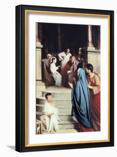 Jesus Found in the Temple-Carl Bloch-Framed Giclee Print