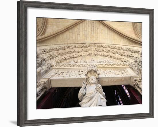 Jesus, Front Portal of Upper Chapel, Sainte-Chapelle, Paris, France, Europe-Godong-Framed Photographic Print