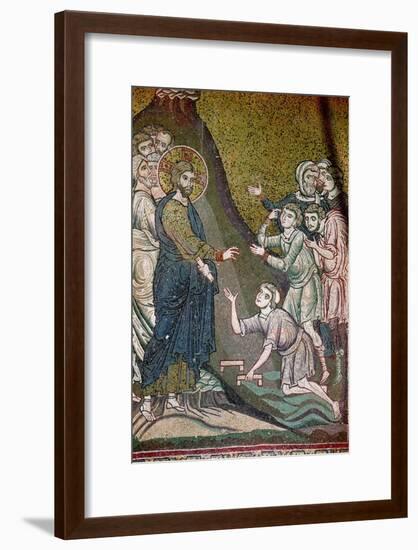 Jesus Healing the Crippled and the Blind-null-Framed Giclee Print