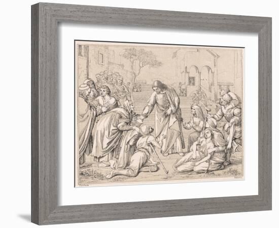 Jesus Healing the Multitudes, C1880-James Jacques Joseph Tissot-Framed Giclee Print