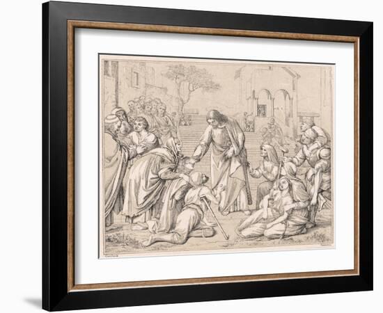 Jesus Healing the Multitudes, C1880-James Jacques Joseph Tissot-Framed Giclee Print